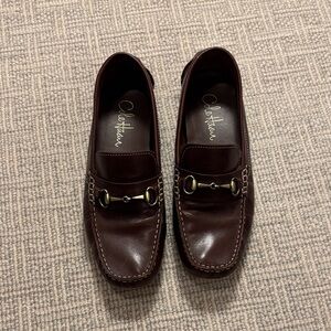 Cole Haan Women's Dark Brown Leather Bit Driving Loafers